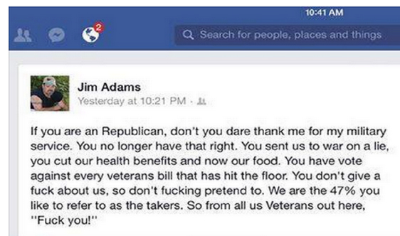 Veteran to Republicans